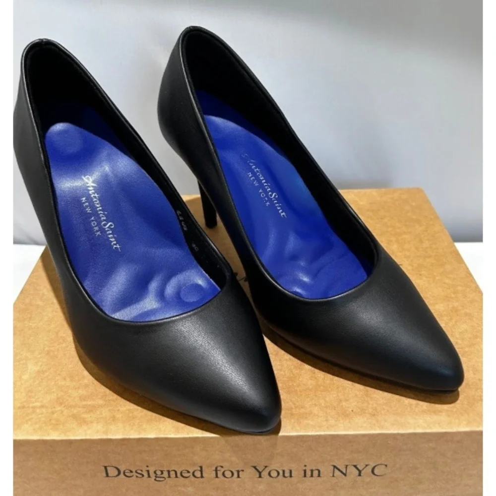 Antonia Saint NY Victoria Pump Heel 3.0 Black, Size 8